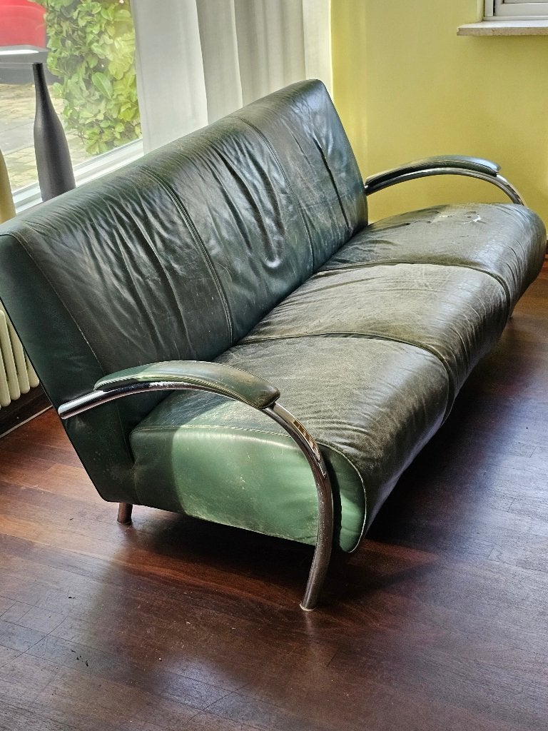 Molinari Accademia “IN CLIO” driezitsbank, Huis en Inrichting, Ophalen, Gebruikt, 150 tot 200 cm, Vintage
