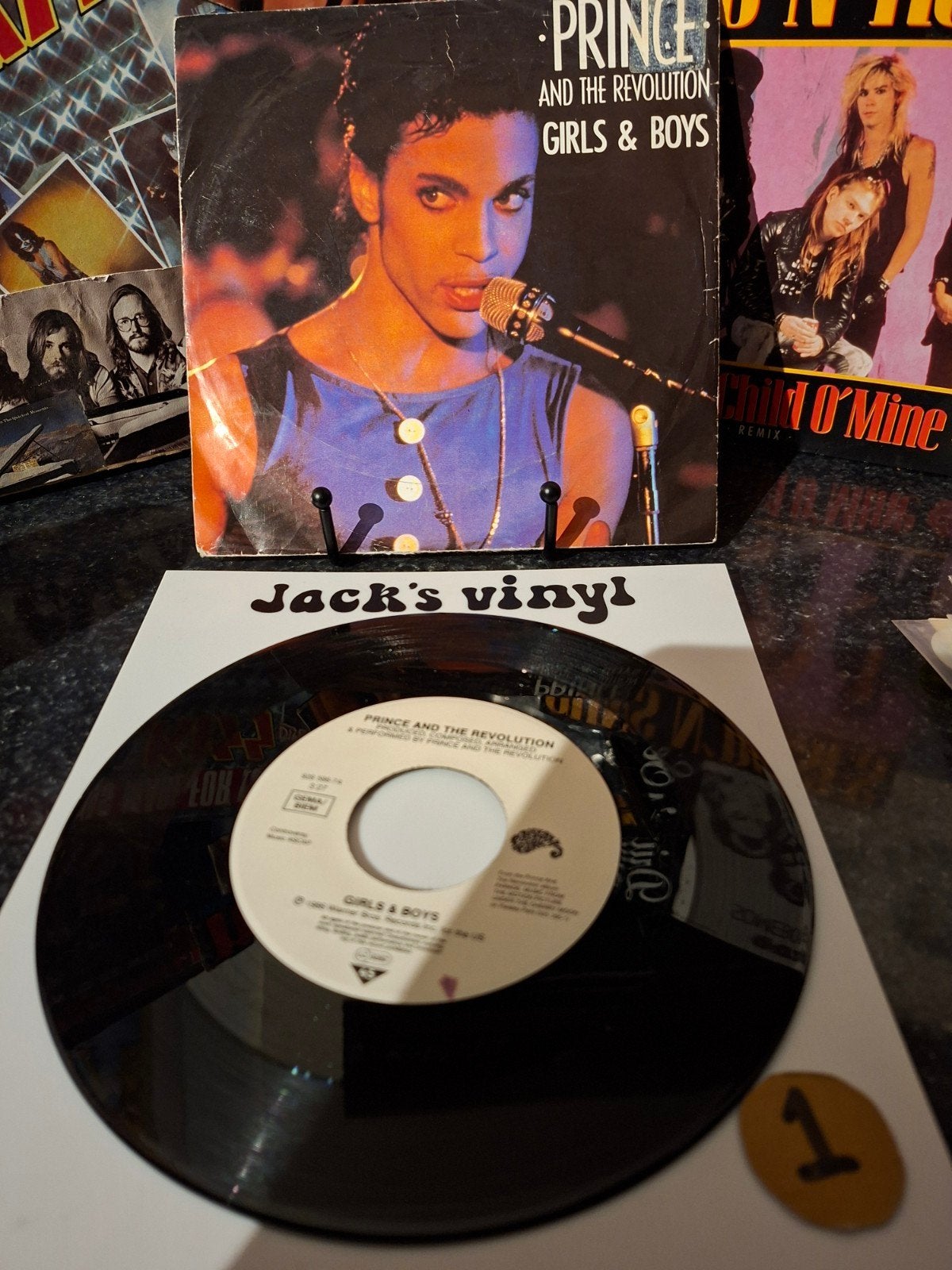Prince and The Revolution - Girls & Boys 7 inch vinyl 1986/1, Fotohoes, Ophalen of Verzenden, Gebruikt, 7 inch