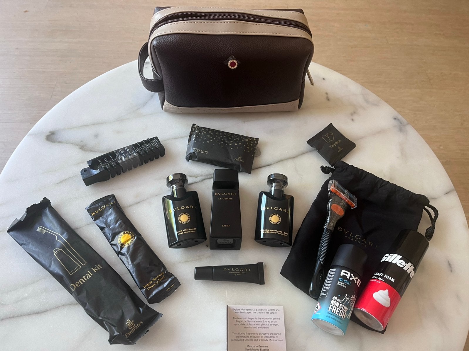 1st Class Emirates Grooming Set - Bvlgari Yasep, Ophalen of Verzenden, Zo goed als nieuw