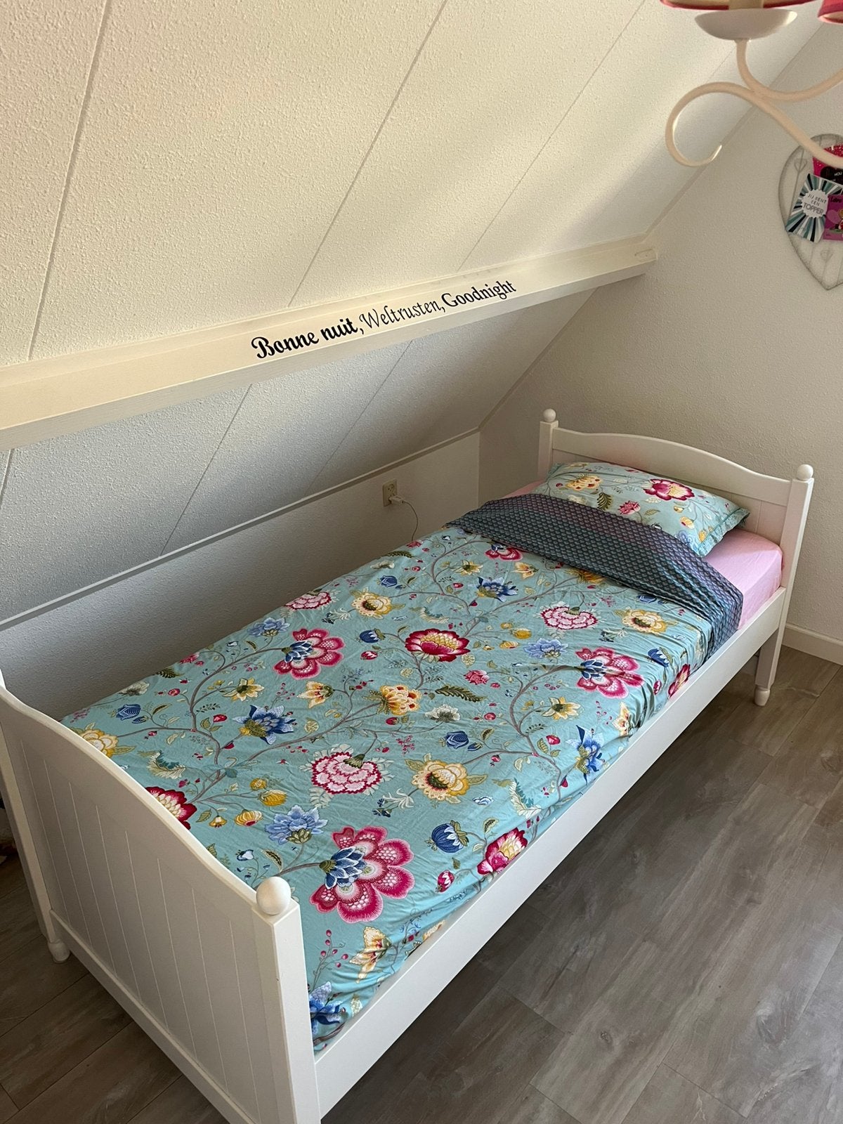 Ikea bed 90x200 inclusief matras en auping bodem, Ophalen, 85 tot 100 cm, Zo goed als nieuw, Matras