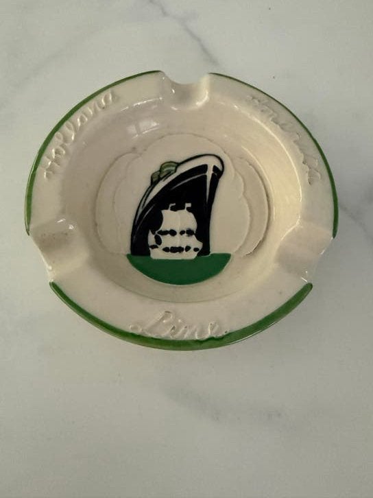 Vintage Holland America Line Asbak - Scheepvaart Memorabilia, Verzenden, Gebruikt, Asbak