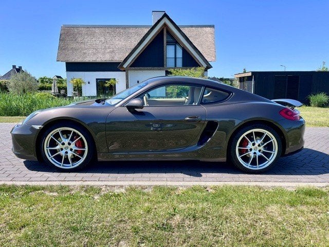PORSCHE CAYMAN S 3.4   2015  LEDER/CLIMA/20 INCH/BOEKJES/APK, Auto's, Porsche, Automaat, Achterwielaandrijving, Beige, Bruin