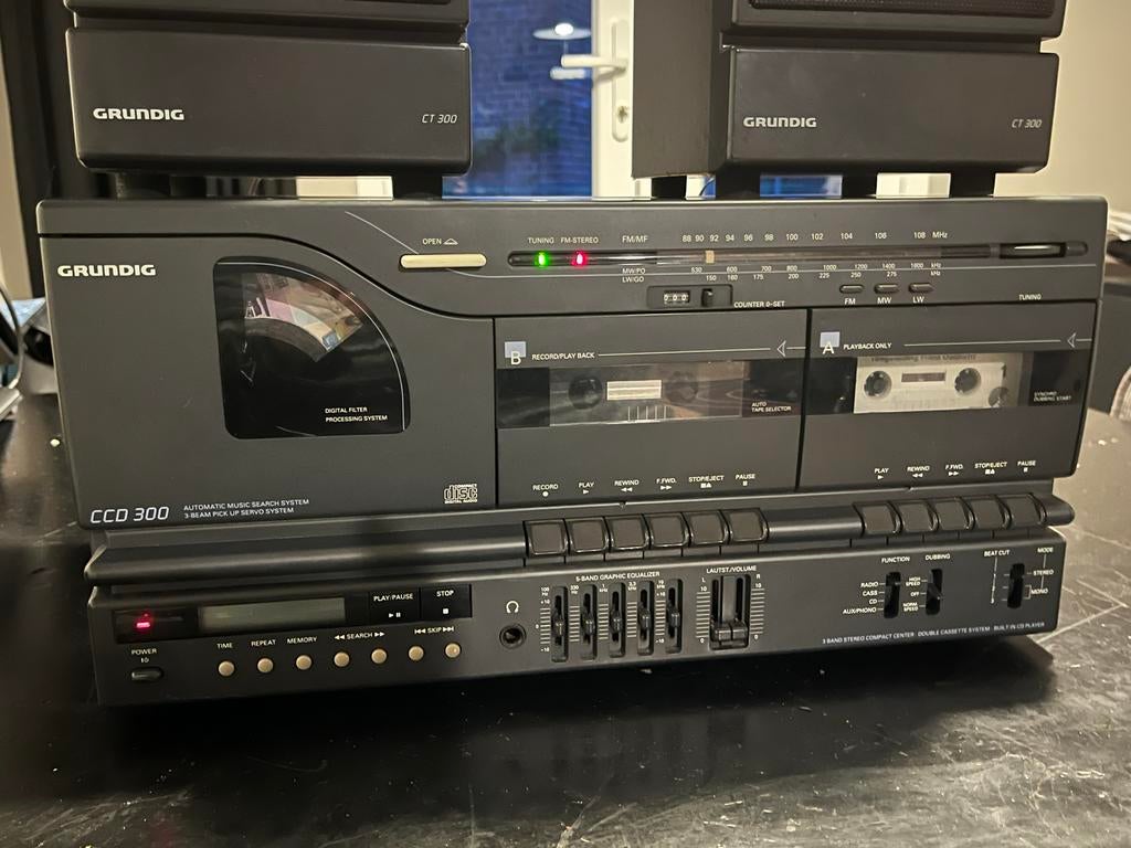 Vintage Grundig CCD 300 Stereo Set - Volledig Werkend!, Ophalen of Verzenden, Overige merken