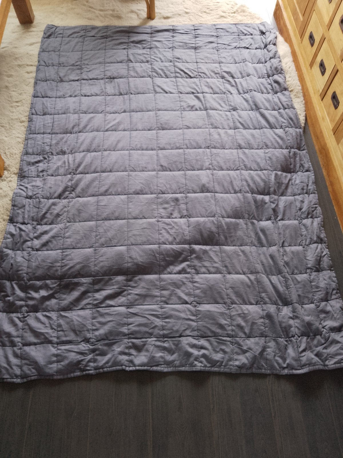 Nevali Zwaartedeken 7 kg - Grijs, Huis en Inrichting, Slaapkamer | Beddengoed, Ophalen, Gebruikt, Eenpersoons, Deken of Dekbed