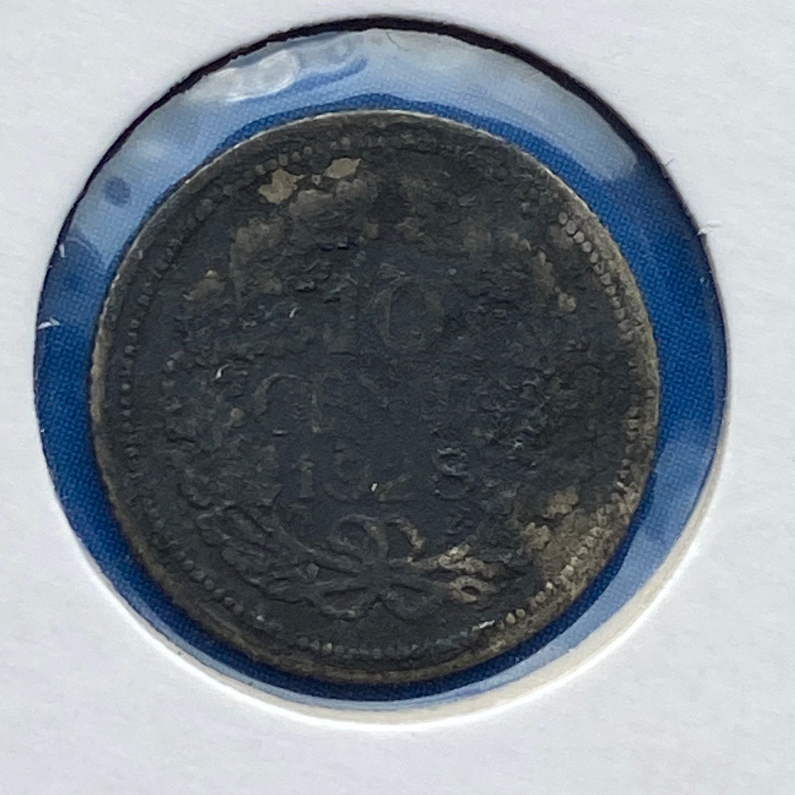 10 Cent / Dubbeltje Zilver uit 1928 van Wilhelmina, Verzenden, Zilver, 10 cent, Koningin Wilhelmina