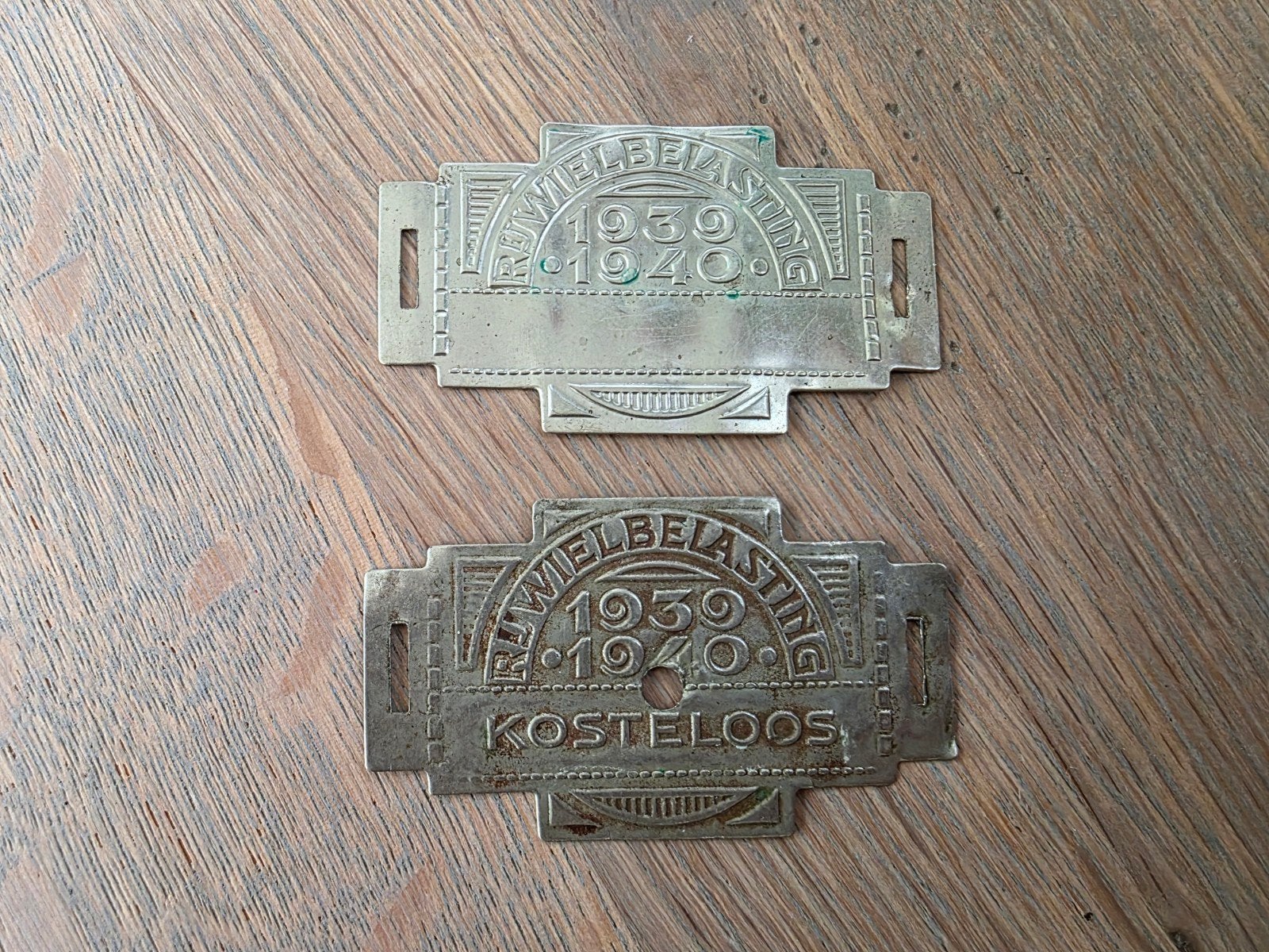 Rijwielbelasting plaatje 1939 1940, Ophalen of Verzenden, Overige materialen