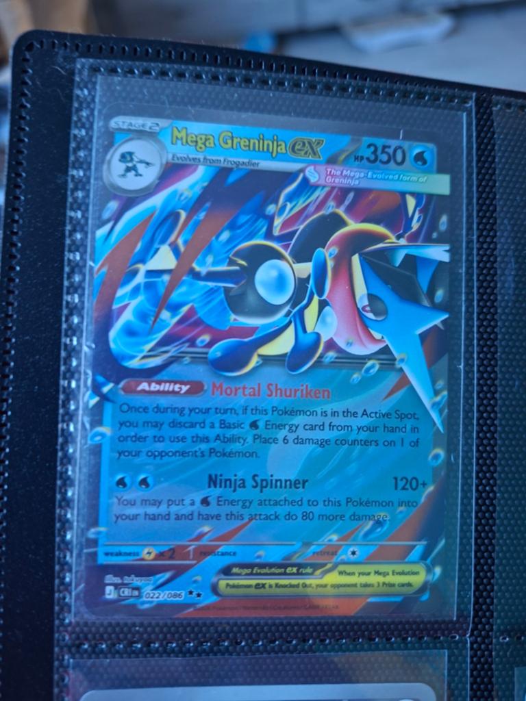 Mega greninja ex 22/86 chaos rising, Ophalen of Verzenden, Nieuw