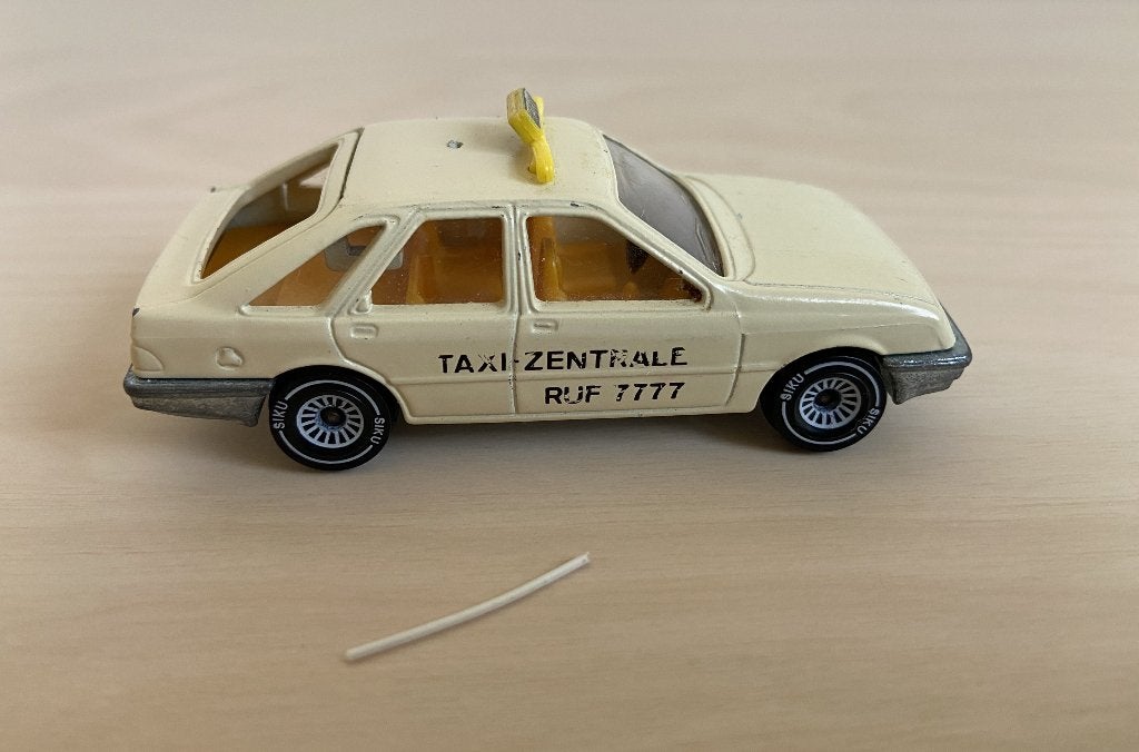 Siku gb Ford Sierra 2.3 Ghia Taxi ANTENNE IS LOS, Ophalen of Verzenden, Gebruikt, Auto