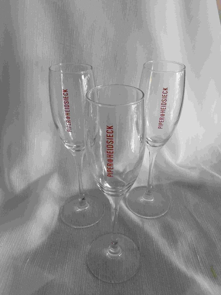 PIPER HEDISIECK champagne glazen, 3 stuks, #3, Ophalen of Verzenden, Zo goed als nieuw, Overige typen