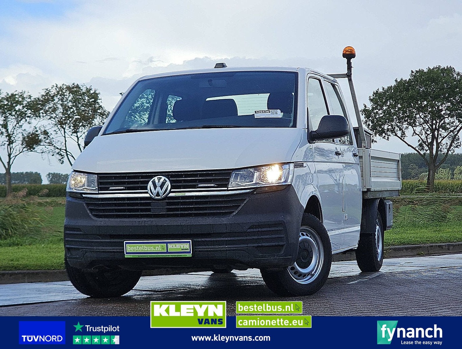 VOLKSWAGEN TRANSPORTER 2.0 TDI l2 dubbel cabine ac!, Auto's, Stoelverwarming, Gebruikt, Euro 6, 150 pk