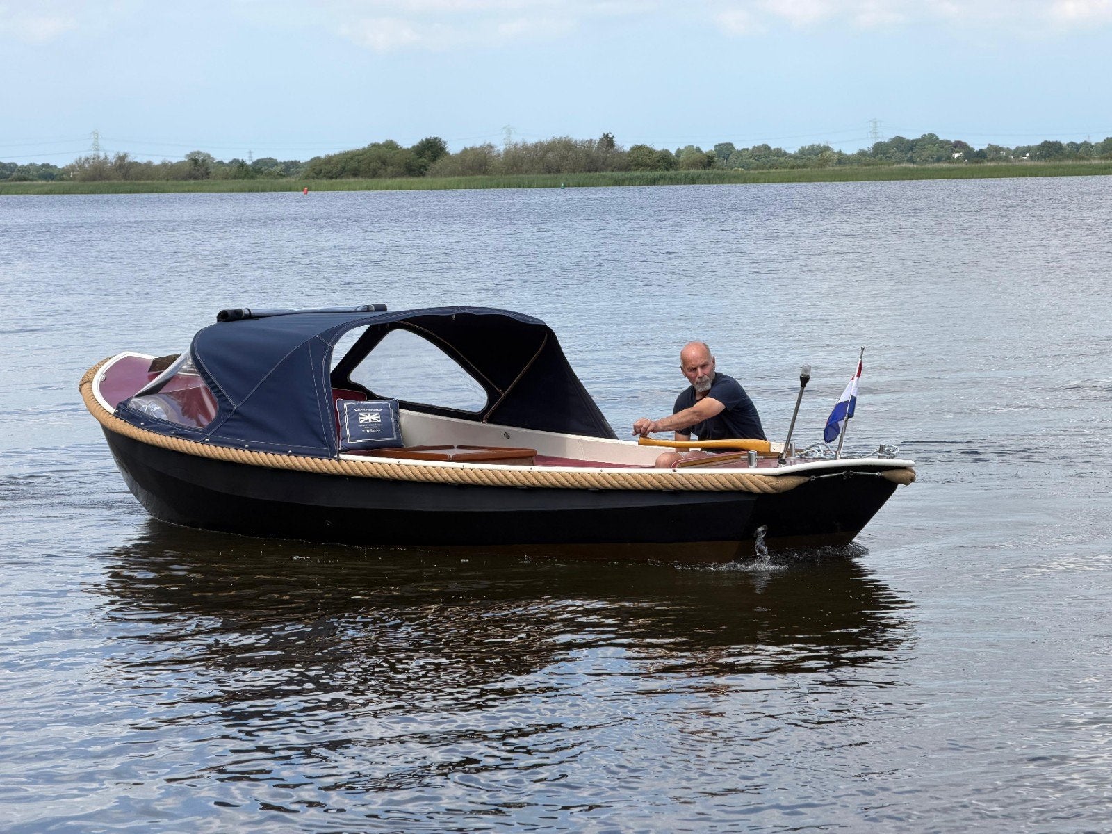 vlet 6,20 meter met yanmar uit bj 2020 .  129 uur  8950 euro, Watersport en Boten, Motorboten en Motorjachten, Staal, Gebruikt