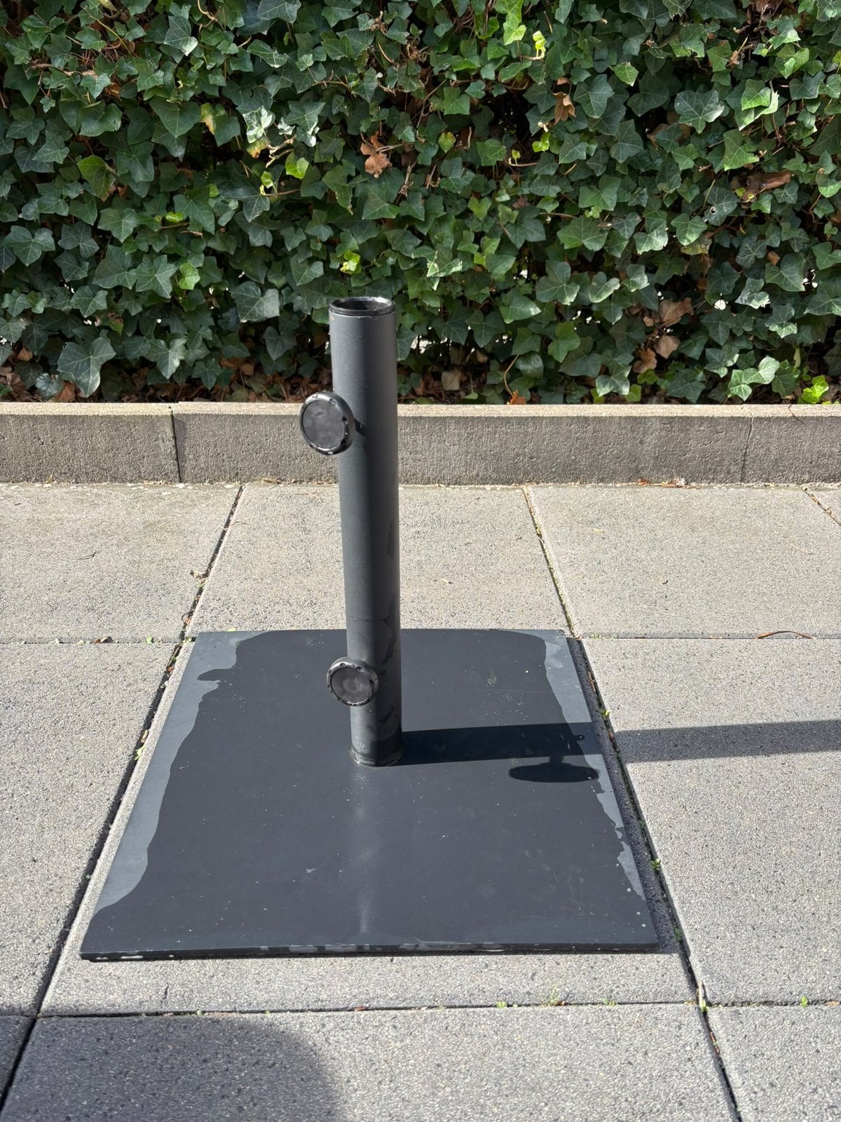 Parasolvoet 45x45 cm Metaal, Tuin en Terras, Ophalen, Gebruikt, Minder dan 1 meter, Parasolvoet