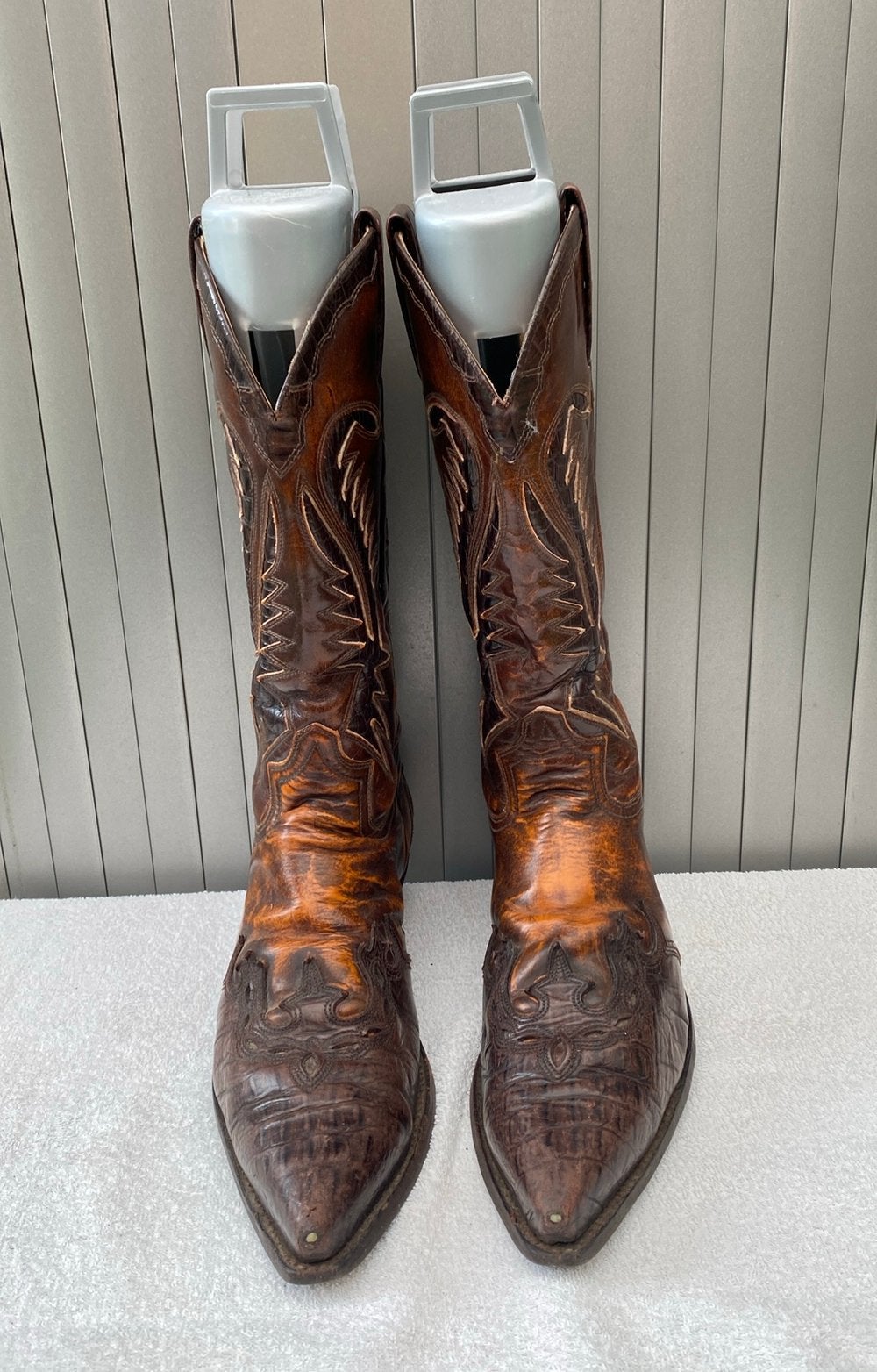 Gave Vintage Sendra laarzen 42 bruin leder, Bruin, Boots, Ophalen of Verzenden, Gedragen