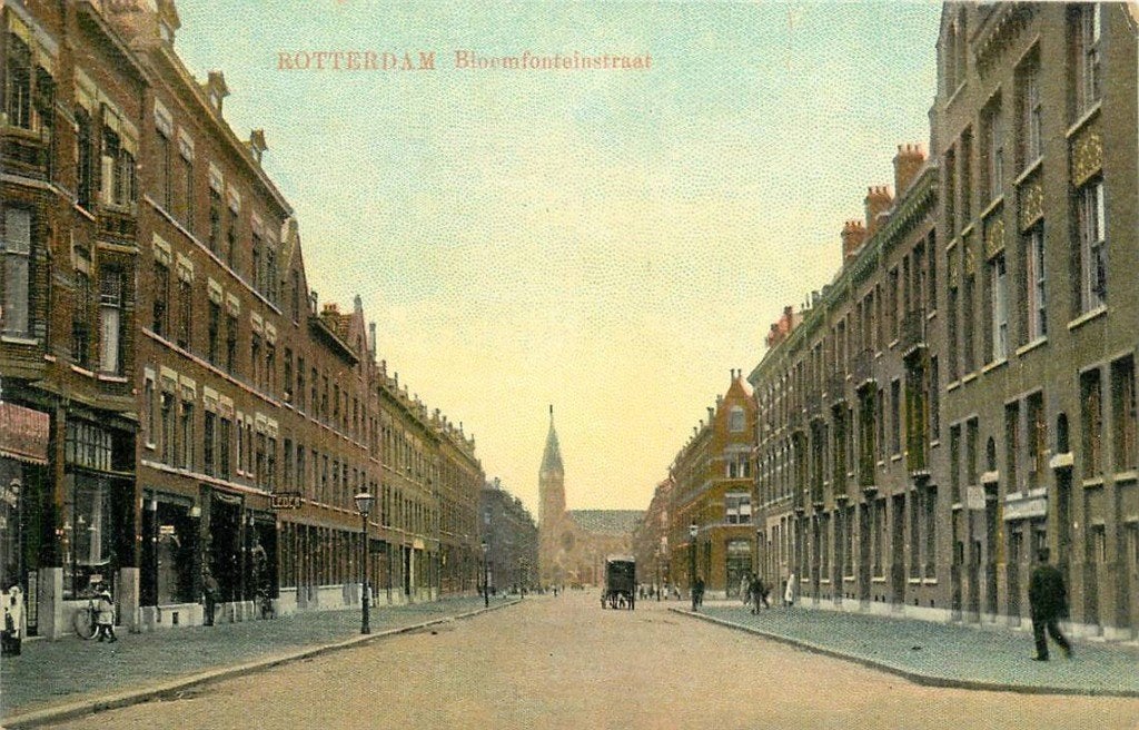 388-217-023 Rotterdam Bloemfonteinstraat, Verzamelen, Ansichtkaarten | Nederland, Verzenden, Voor 1920, Zuid-Holland