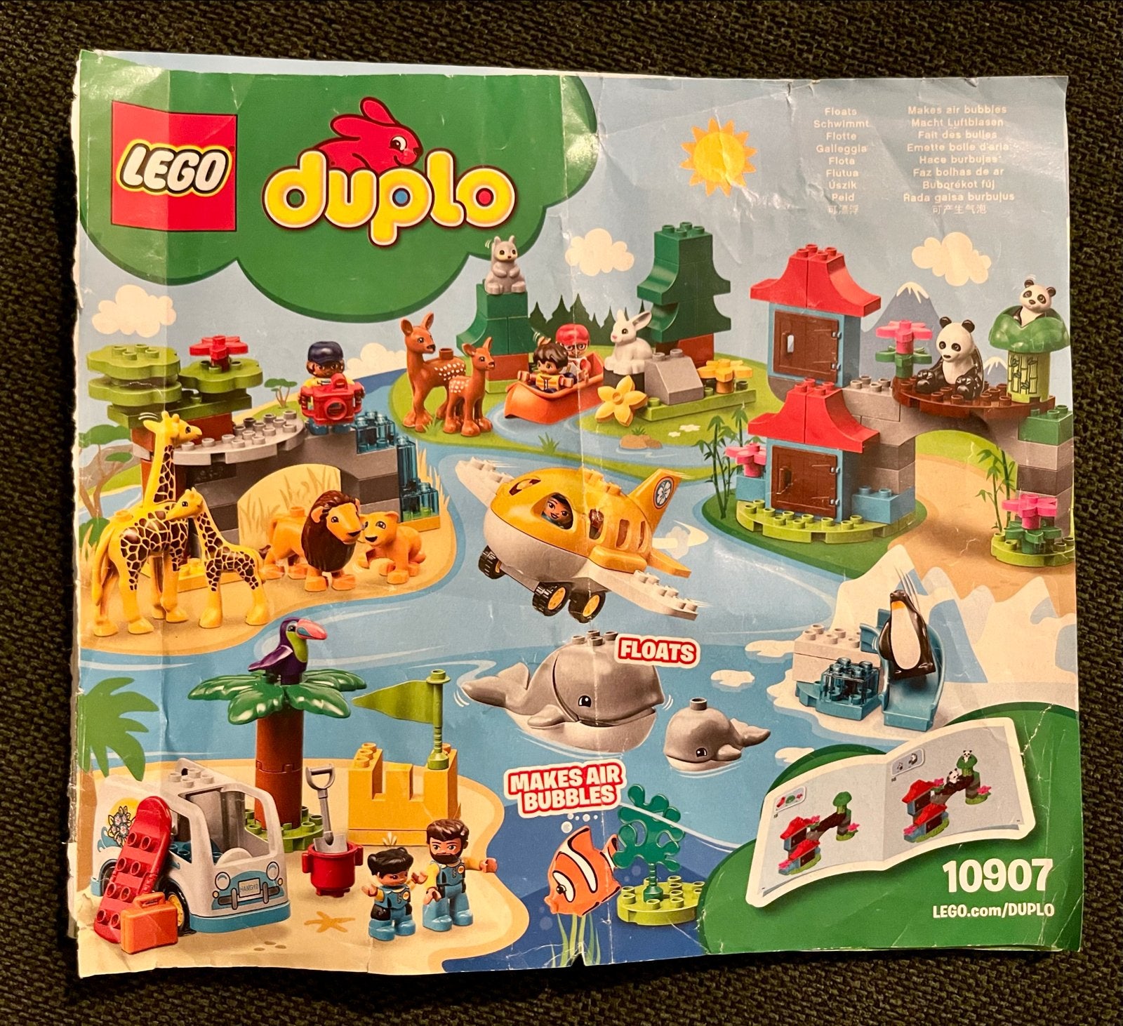 LEGO Duplo set (10907) Dieren van de wereld, Ophalen, Zo goed als nieuw, Overige merken