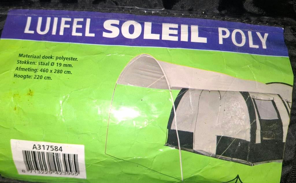 Luifel Soleil Poly - Gebruikt in goede staat, Caravans en Kamperen, Ophalen of Verzenden