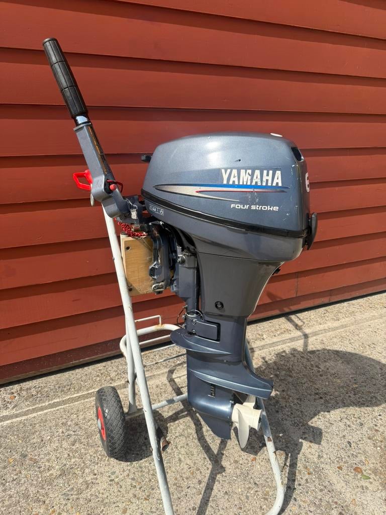 Yamaha 8pk 4takt, kortstaart en knuppelbesturing, 5 tot 10 pk, Viertaktmotor, Ophalen of Verzenden, Zo goed als nieuw
