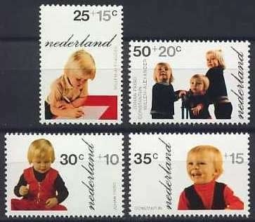 Nederland NVPH nr 1020/3 postfris Kinderpostzegels 1972, Ophalen of Verzenden, Na 1940, Postfris