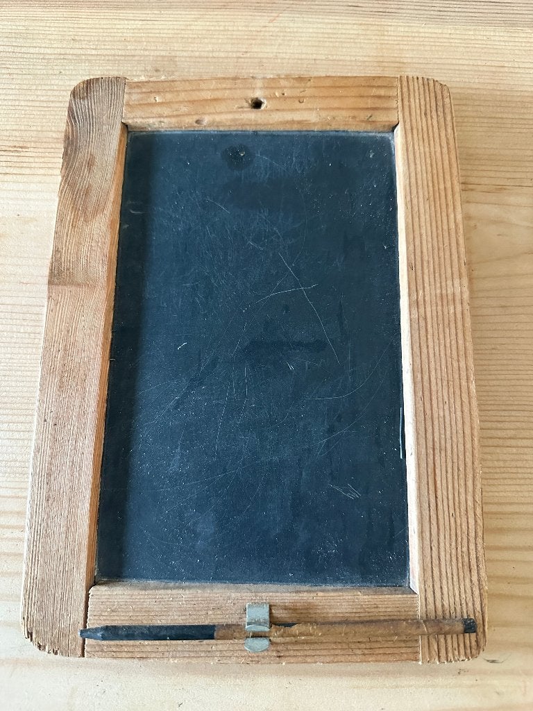 Antieke schoollei met originele griffel, Antiek en Kunst, Ophalen of Verzenden