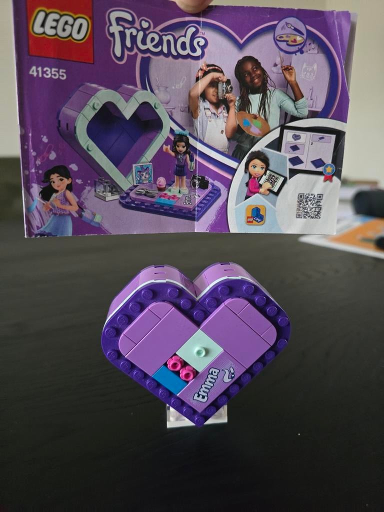 Lego Friends Hartjes Doosje Emma (41355), Ophalen of Verzenden, Gebruikt, Complete set, Lego