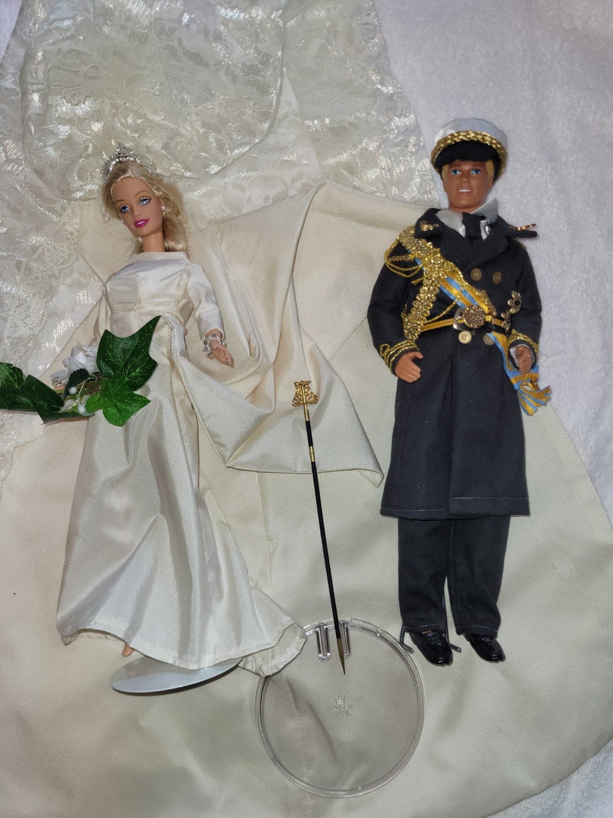Vintage Royal Barbie Koningspaar / Bruidspaar Mattel, Verzamelen, Ophalen of Verzenden, Zo goed als nieuw