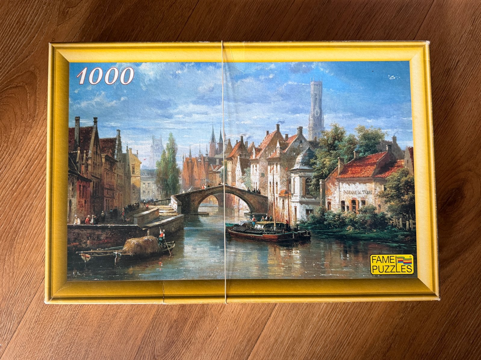 Fame Puzzles Legpuzzel 1000 stukjes - Brugge, Ophalen of Verzenden, 500 t/m 1500 stukjes, Zo goed als nieuw, Legpuzzel