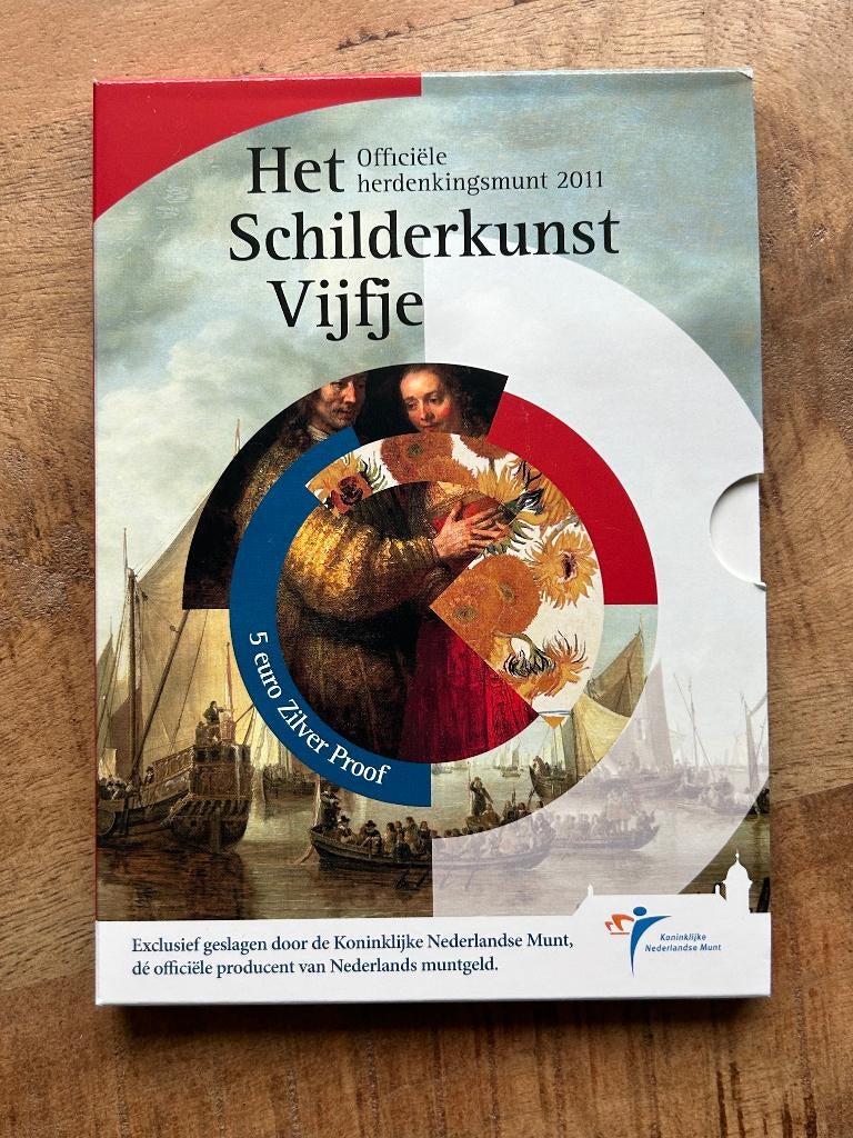 Zilveren 5 euro Het  Schilderkunst Vijfje, Postzegels en Munten, Munten | Nederland, Ophalen of Verzenden, Koningin Beatrix, Euro's