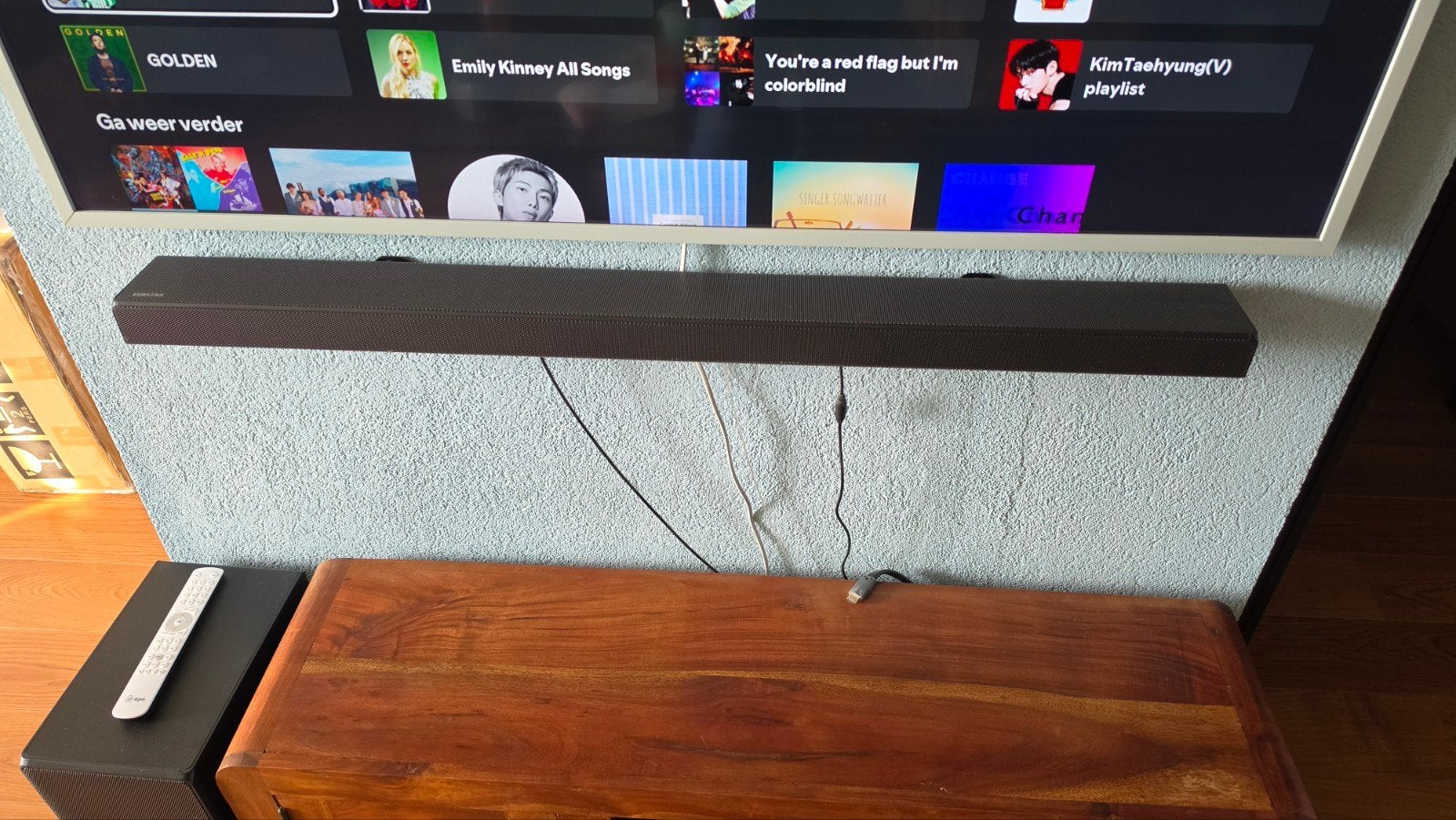Soundbar Samsung HW650, Ophalen, Met externe subwoofer, Zo goed als nieuw