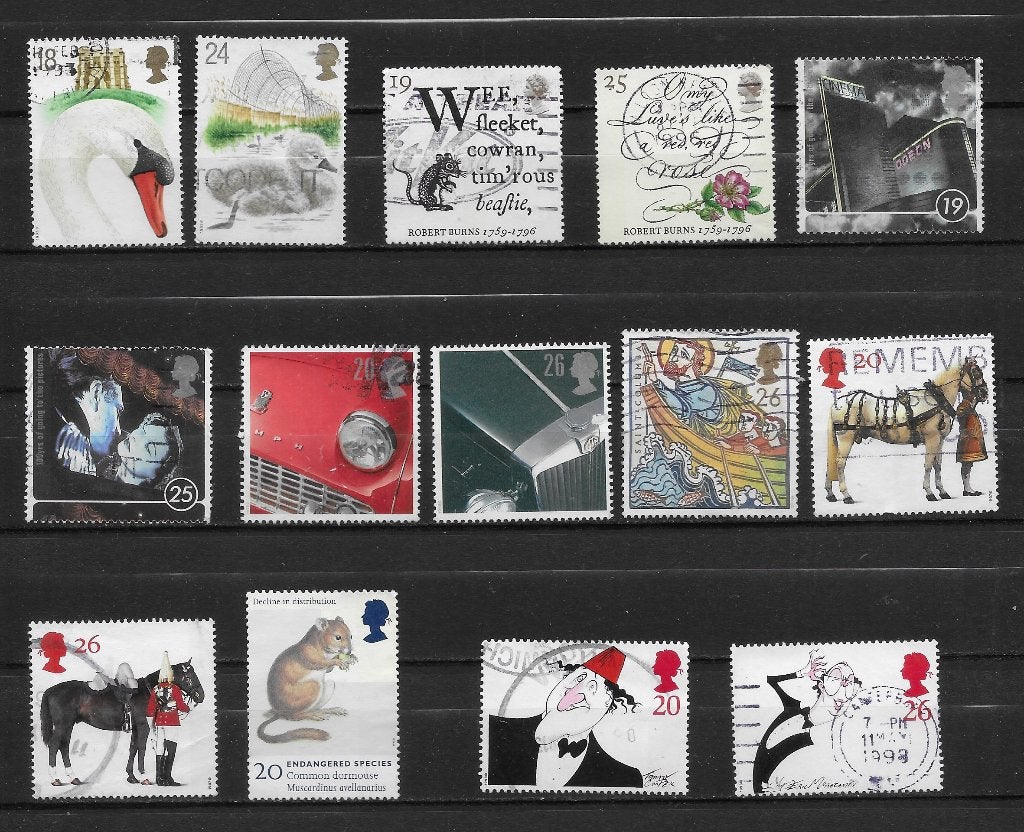 Engeland 1993 - 1998 uitzoek, Ophalen of Verzenden, Gestempeld