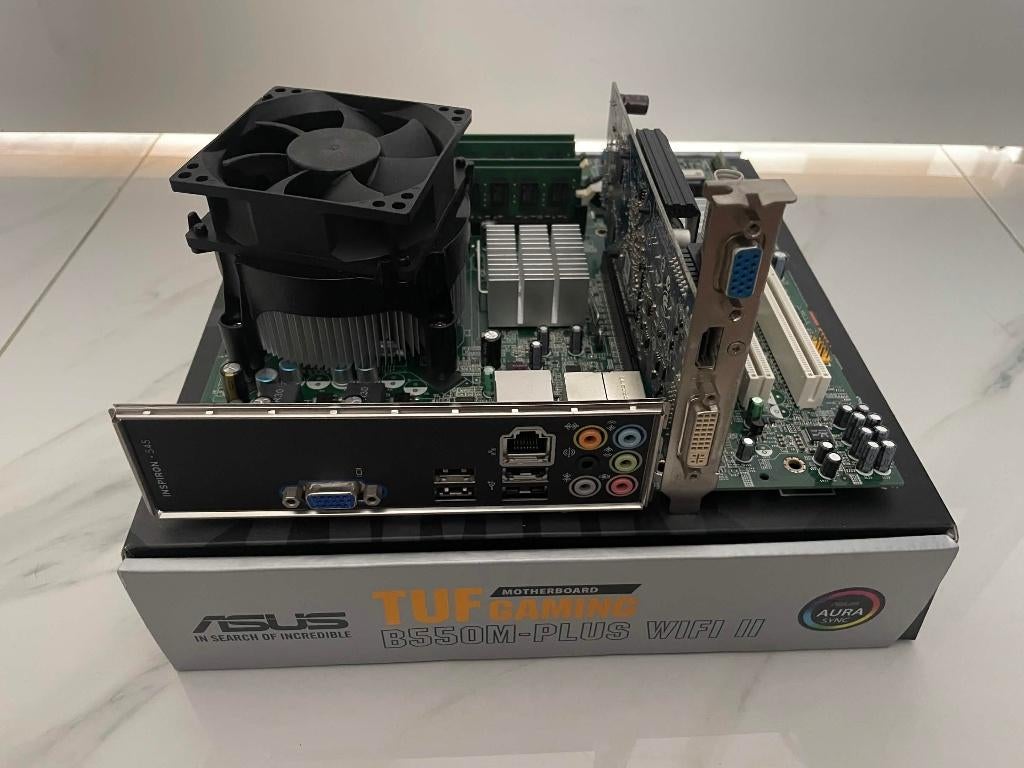 Dell Inspiron 545 Motherboard bundle + PSU, Computers en Software, Ophalen, Socket 775, Zo goed als nieuw, Intel