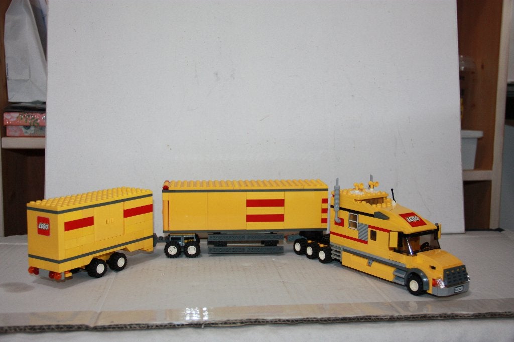LEGO Super LZV, met XXXL Cabine o.b.v. Gele Lego USA Truck, Compleet, City, Verzenden, Lego