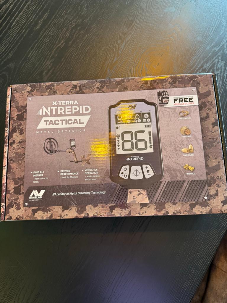 Minelab X-Terra Intrepid Tactische Metaaldetector nieuw!, Hobby en Vrije tijd, Metaaldetectors, Meer dan 30 cm, Nieuw, Ophalen of Verzenden