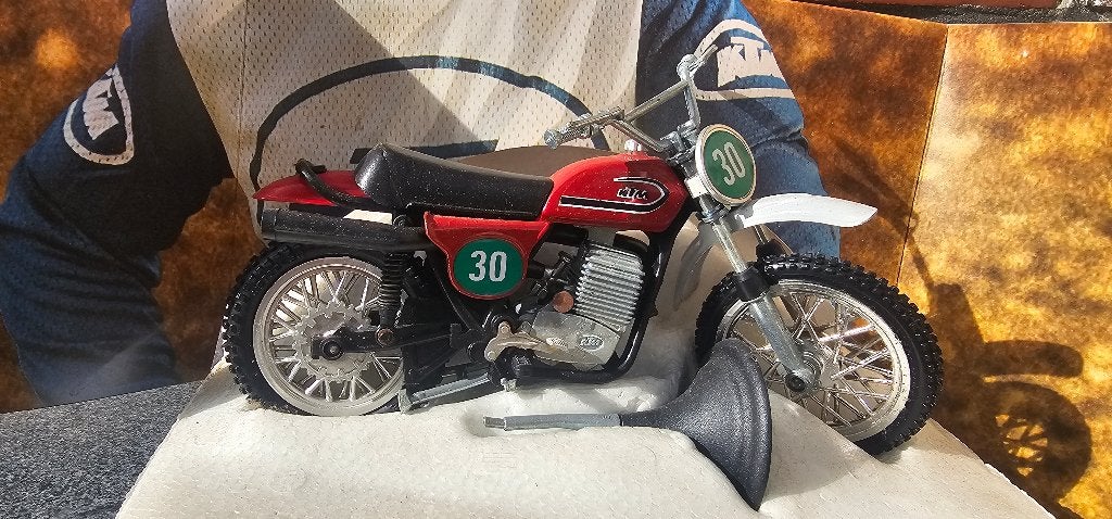 Vintage KTM 400 MC schaal 1:15, Overige merken, Gebruikt, Ophalen of Verzenden, Groter dan 1:32