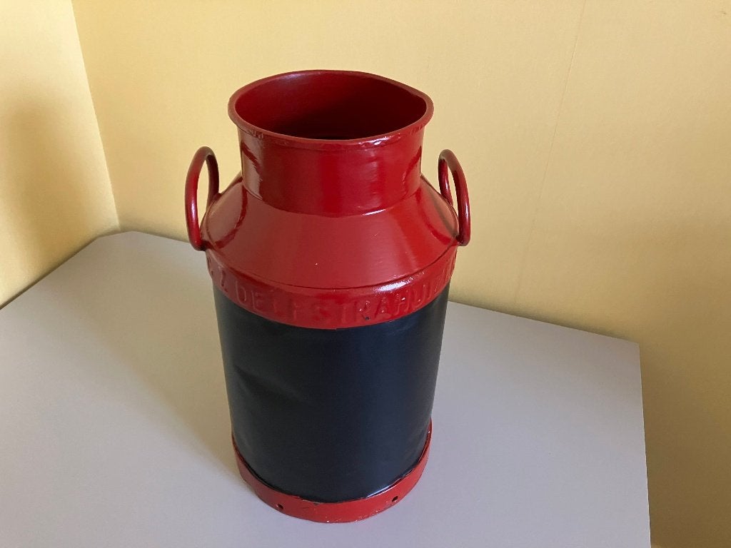 Authentieke metalen melkbus bus plantenpot 40 liter, Tuin en Terras, Tuinwanddecoratie, Ophalen, Zo goed als nieuw