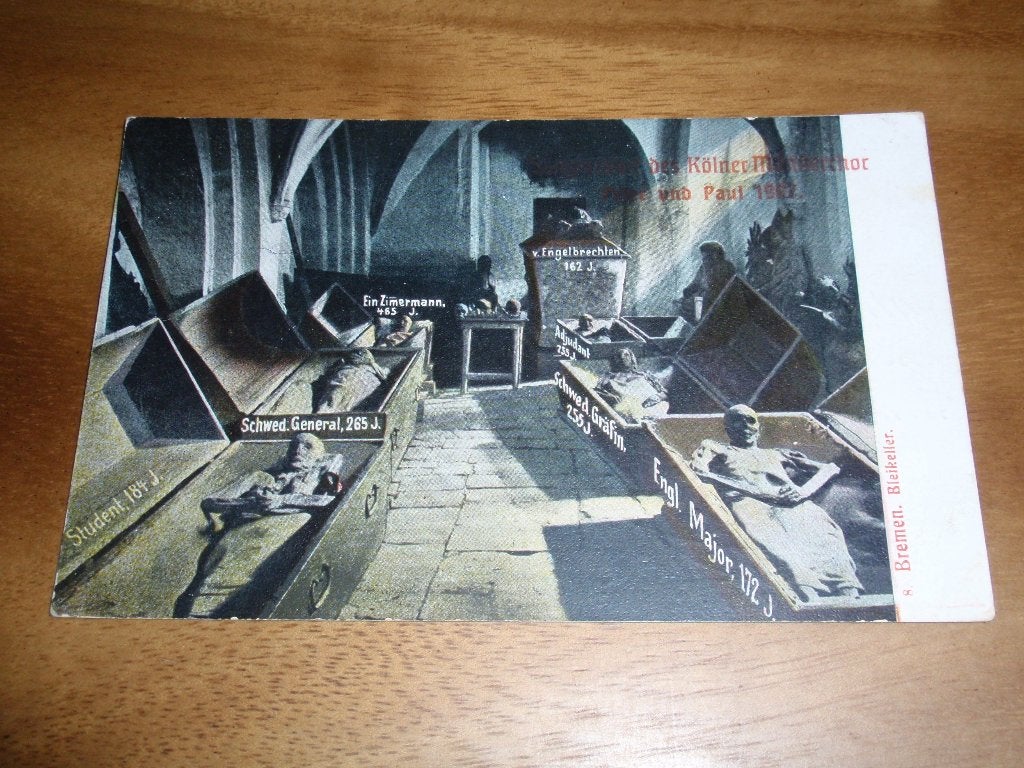 Mummies Bleikeller Bremen Duitsland Post Mortem, Verzenden, Voor 1920, Gelopen, Duitsland