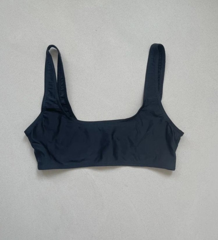 Vintage black minimal 90s bikini top size 38/40, Zwart, Ophalen of Verzenden, Vintage, Bikini