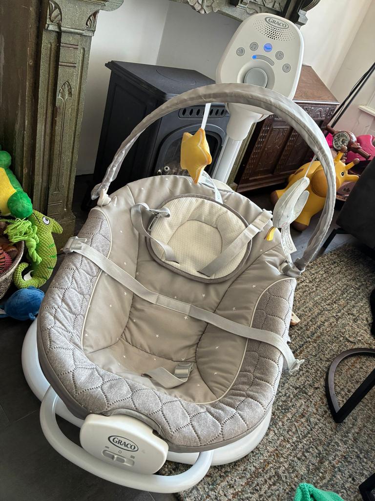 Graco Softsway Schommelstoel Baby - Zo goed als nieuw, Kinderen en Baby's, Kinderspulletjes, Zo goed als nieuw, Ophalen