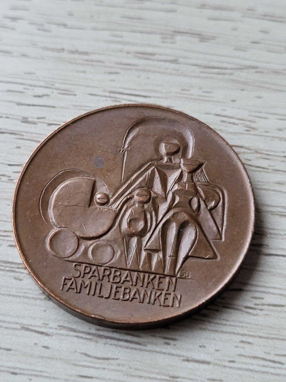 Penning Zweedse Spaarbank 1960 zeer fraai, Ophalen of Verzenden