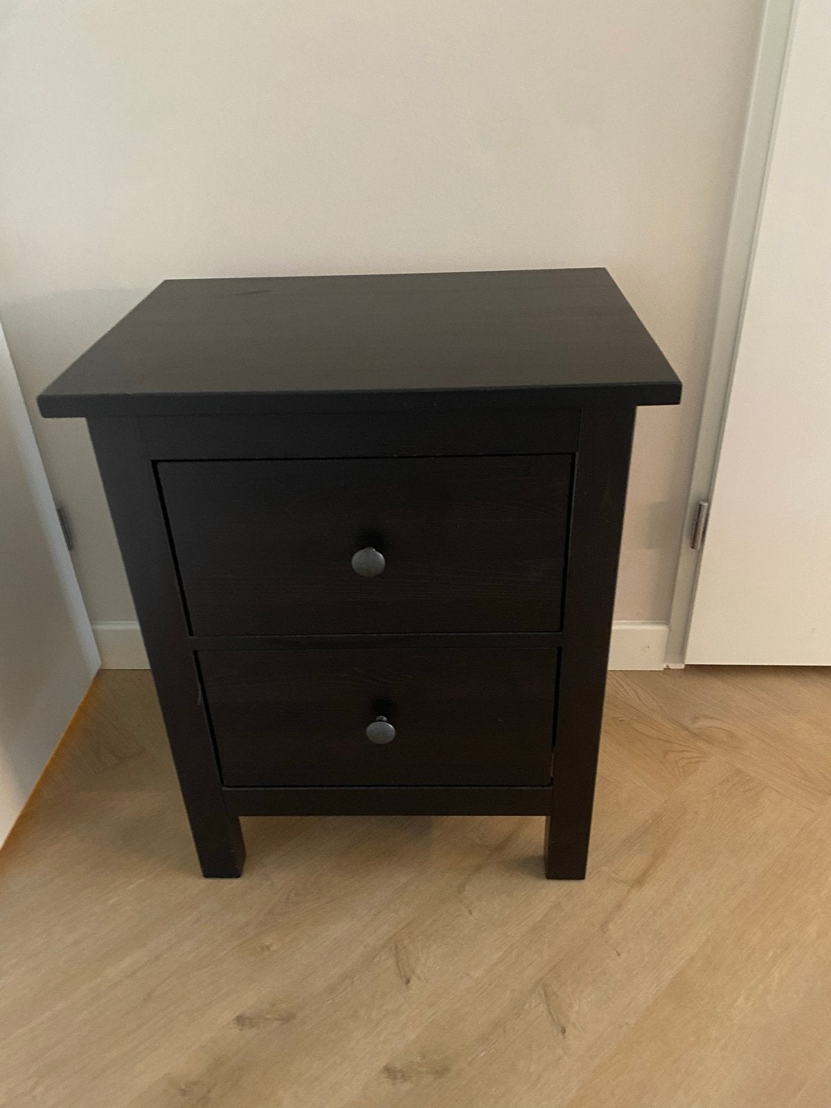 IKEA Hemnes Ladekast - Zwart (54x38x66 cm), Ophalen, Gebruikt, 1 of 2 laden, 50 tot 100 cm