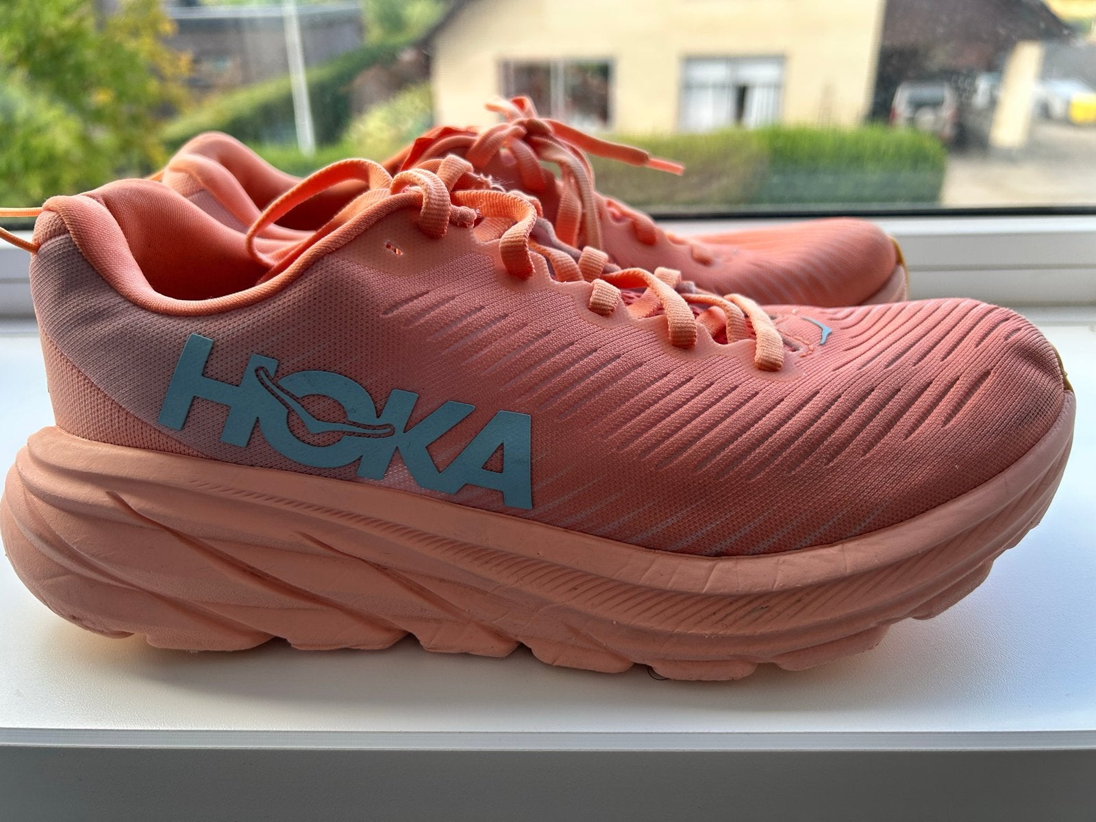 Hoka hardloopschoenen dames maat 38 2/3, Ophalen of Verzenden, Gedragen, Oranje, Sportschoenen