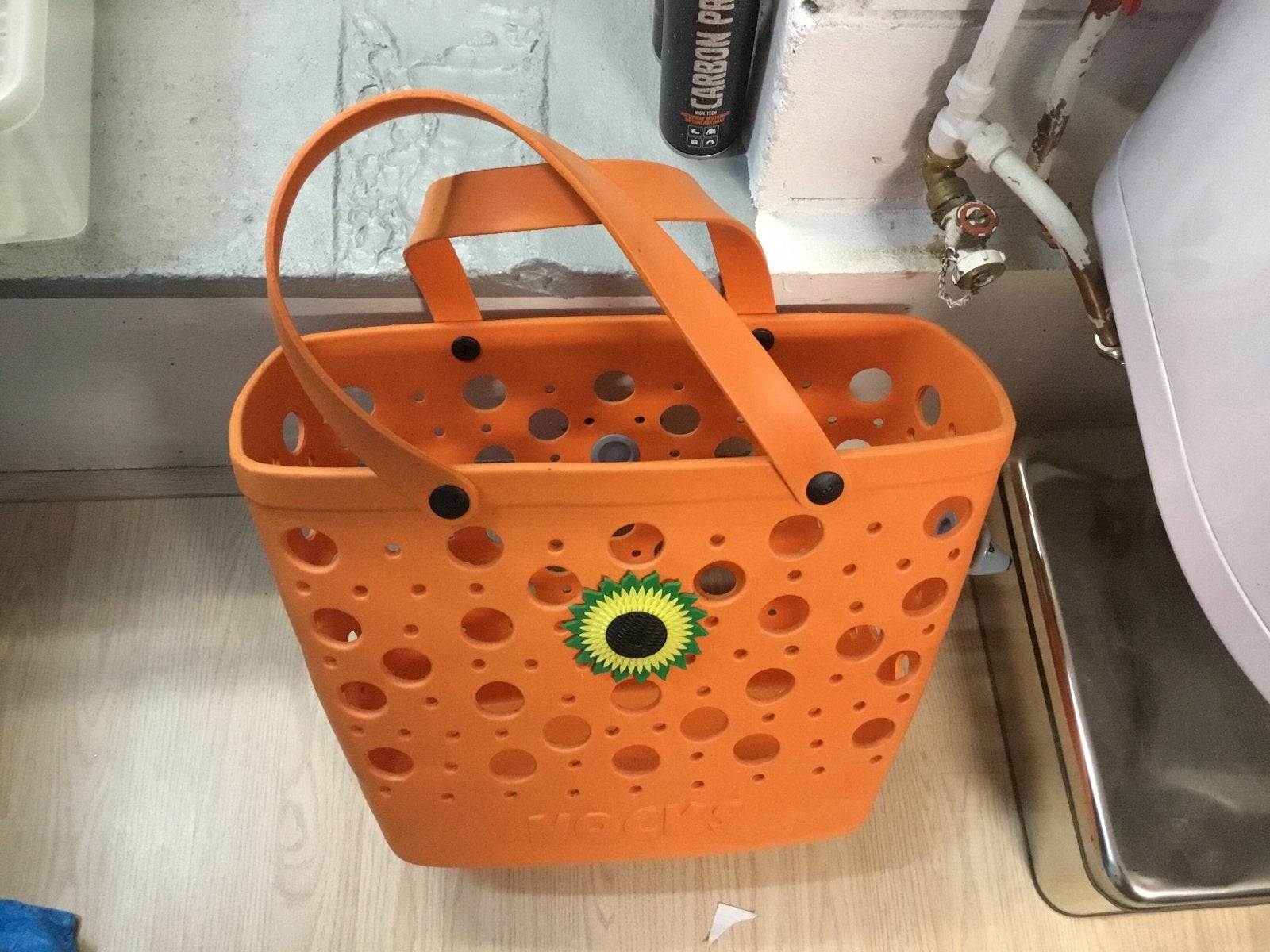 Oranje strandtas, Ophalen, Gebruikt, Mand, Rechthoekig