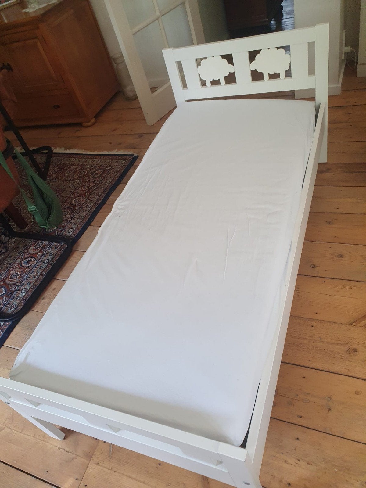 Ikea Kritter peuterbed, Kinderen en Baby's, Ophalen, Gebruikt, 70 tot 85 cm, 140 tot 160 cm