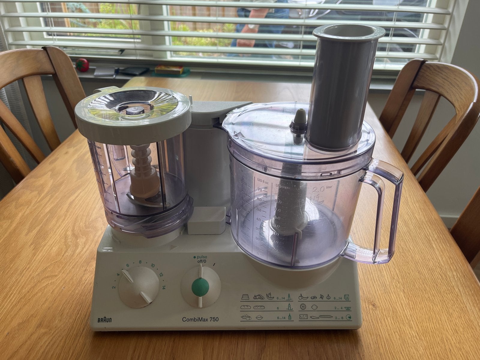 Braun CombiMax 750 Keukenmachine - Gebruikt, 2 tot 3 liter, Ophalen, Gebruikt, 3 snelheden of meer