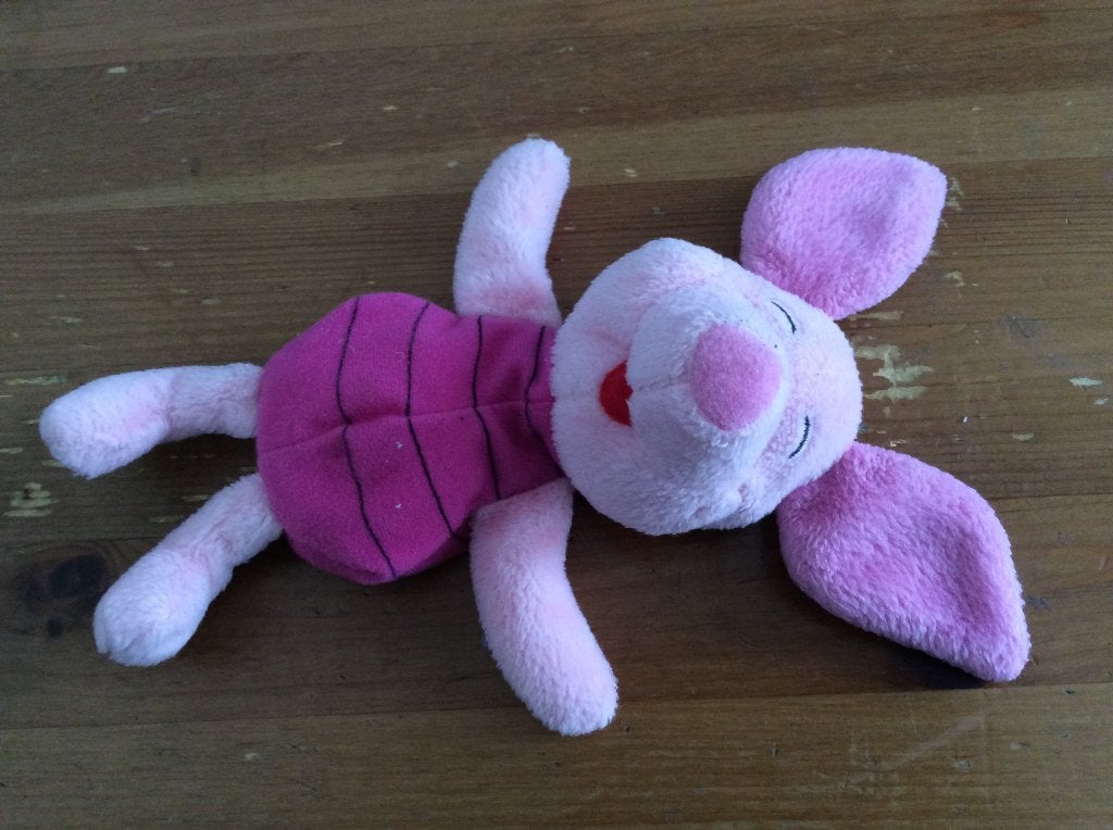 Knorretje knuffel 17 cm beanbag. Disney Winnie de Poeh, Ophalen of Verzenden, Winnie de Poeh of vrienden, Gebruikt, Knuffel