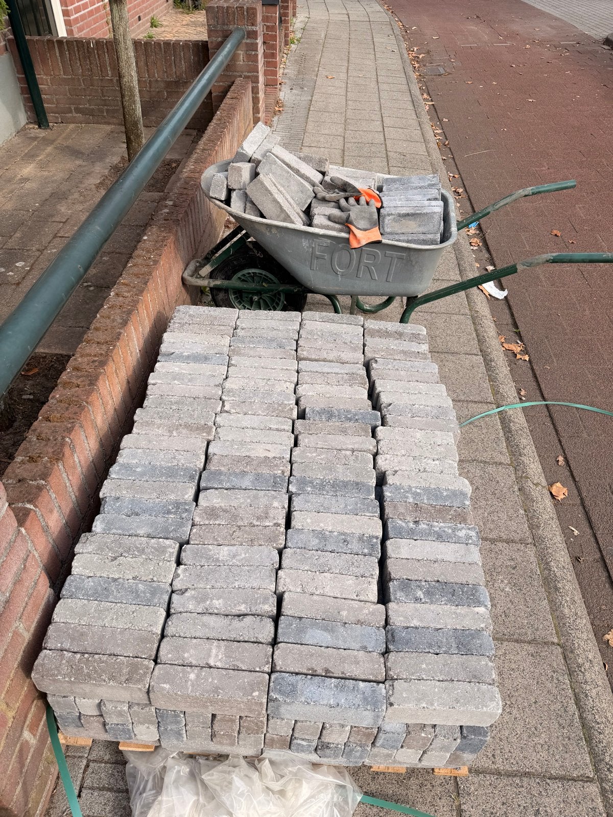 EXCLUTON Straatsteen Abbeystones getrommeld galgano 20x5x7cm, Tuin en Terras, Ophalen, Klinkers, Nieuw, Minder dan 5 m²