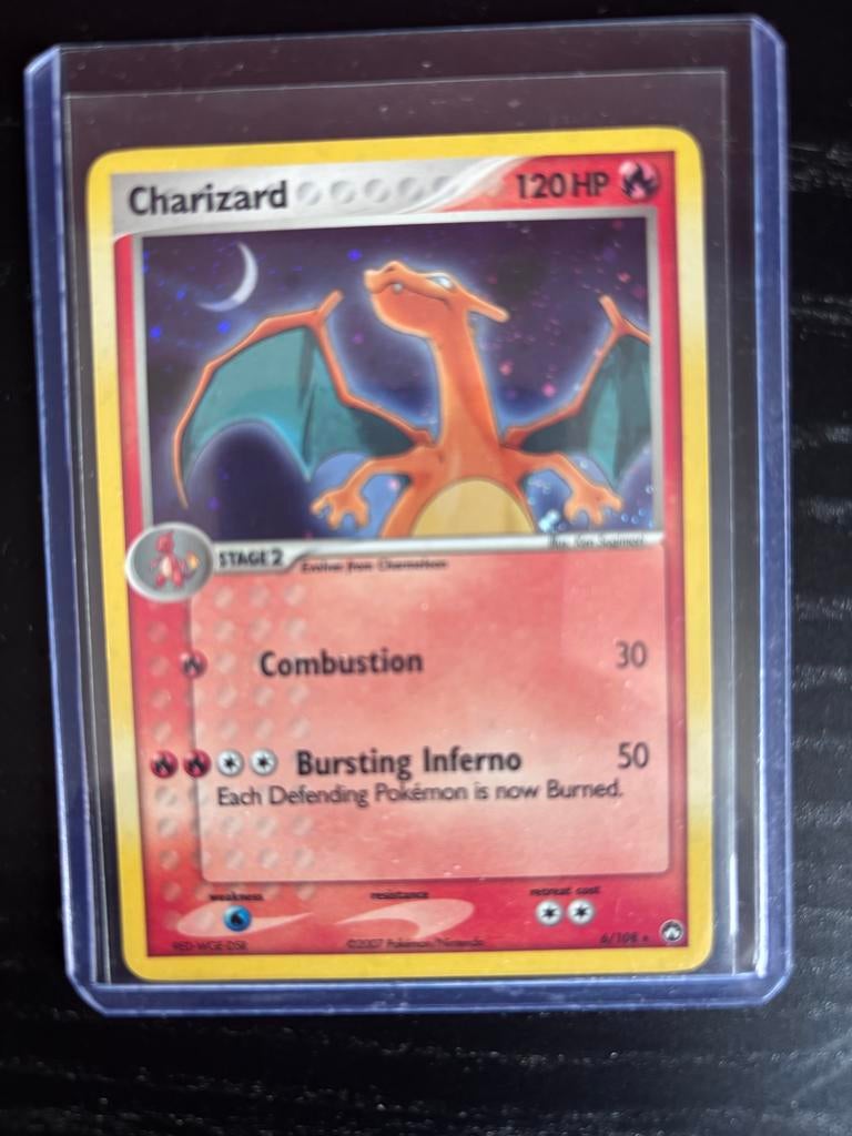 Charizard Pokémon Kaart 6/108 Holo Foil EX Power Keepers, Ophalen of Verzenden, Zo goed als nieuw, Losse kaart, Foil