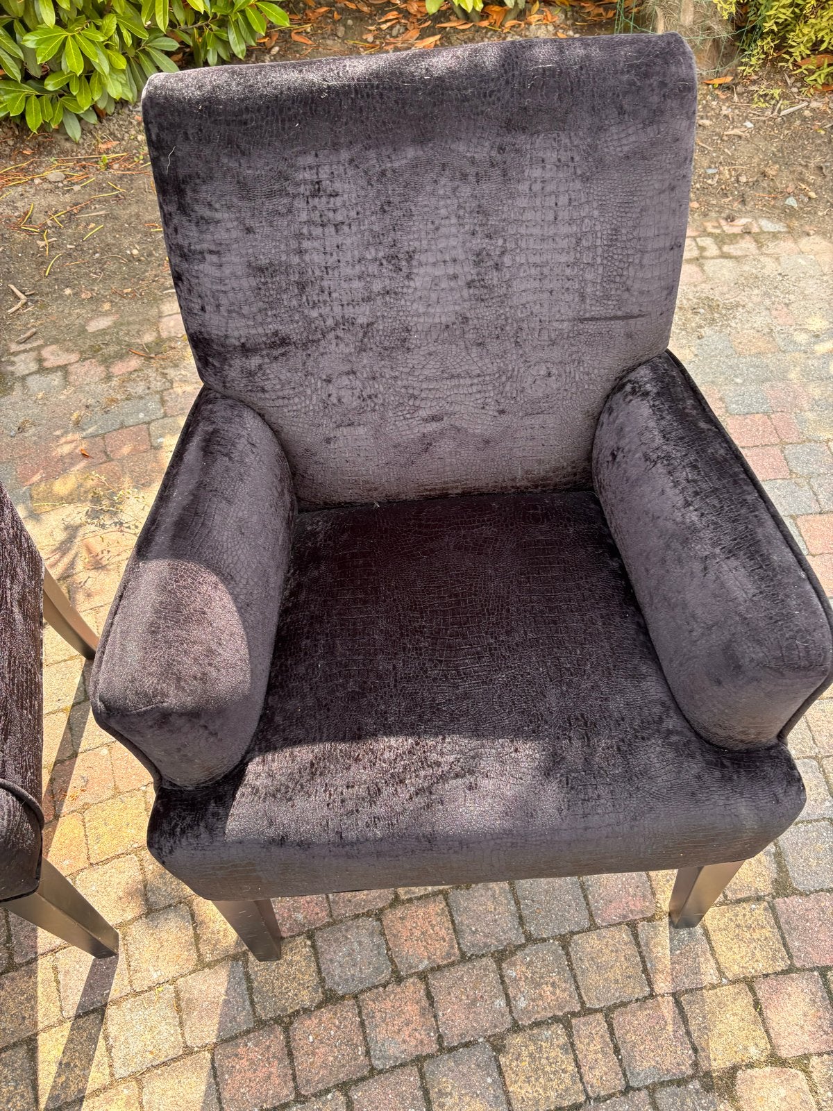 Set van 3 mooie zwarte stoelen, Huis en Inrichting, Ophalen, Gebruikt, Drie, Zwart