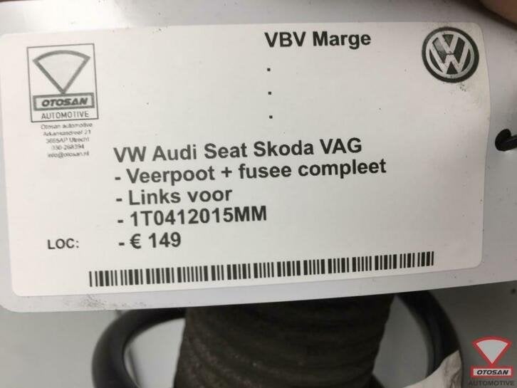 vw seat skoda vag veerpoot + fusee links voor 1t0412015mm, Gebruikt, Volkswagen, Volkswagen AG, Berliner Ring 2
38440  Wolfsburg, DE