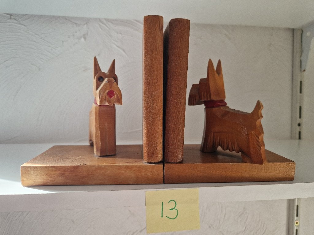 Boekensteunen van schotse terriers van hout 7,50 euro, Ophalen of Verzenden, Gebruikt, Dier