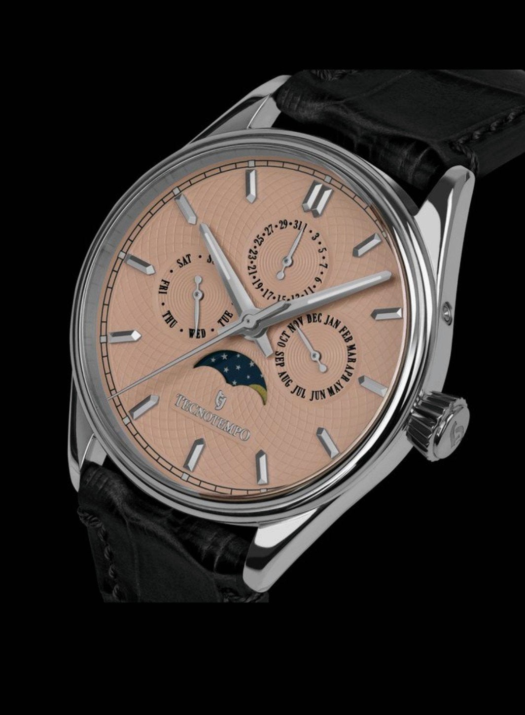 Tecnotempo MoonMaster Limited Edition Polshorloge, Staal, Staal, Polshorloge, Nieuw